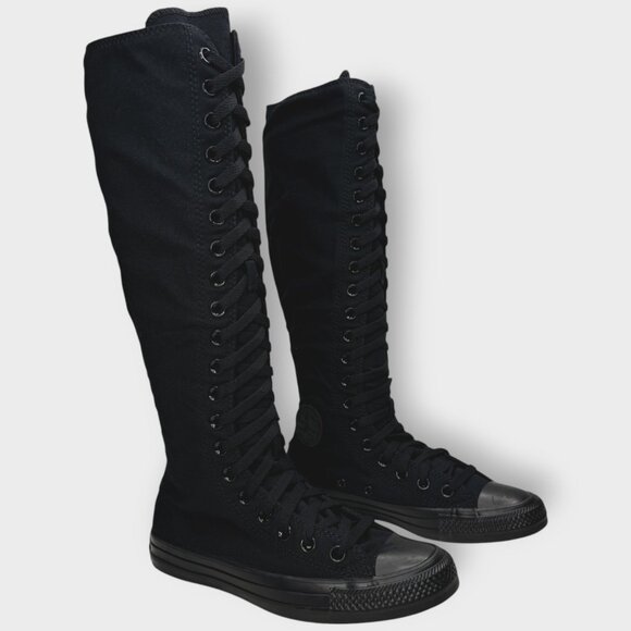 Converse Shoes - Converse Womens Chuck Taylor Knee High XXX HI Trainers Black A12325C New w/ Box